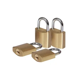 Cadenas à clé en laiton l.21 mm vendu par 4 pièces-Smith & Locke New