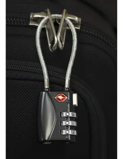 Cadenas à combinaison TSA à cable, 3 chiffres, voyage, 30mm --Thirard Online