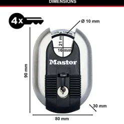 Cadenas Acier inoxydable Excell 60 x 87 mm^Master Lock Best