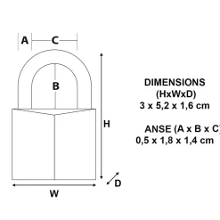 Cadenas Aluminium 30 x 29 mm^Master Lock Discount