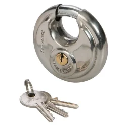 Cadenas Circulaire en Acier Inoxydable 70 mm - Sécurisé et Durable - Protection Optimale -^Silverline Hot