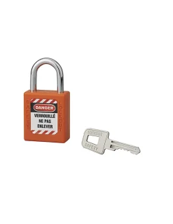 Cadenas de consignation 40mm, anse acier 25mm, Orange --Thirard