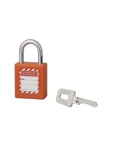Cadenas de consignation 40mm, anse acier 25mm, Orange --Thirard