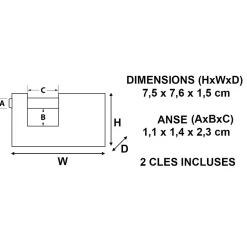 Cadenas Laiton 76 x 50 mm^Master Lock Best