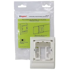 Cadre 1 poste appareillage Mosaic, pour plinthe 80 x 20 mm-Legrand Best