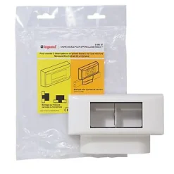 Cadre 2 postes Mosaic pour moulures et plinthes 12,5 mm^Legrand Discount