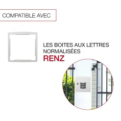 Cadre d'encastrement Blanc 9010M-Renz New