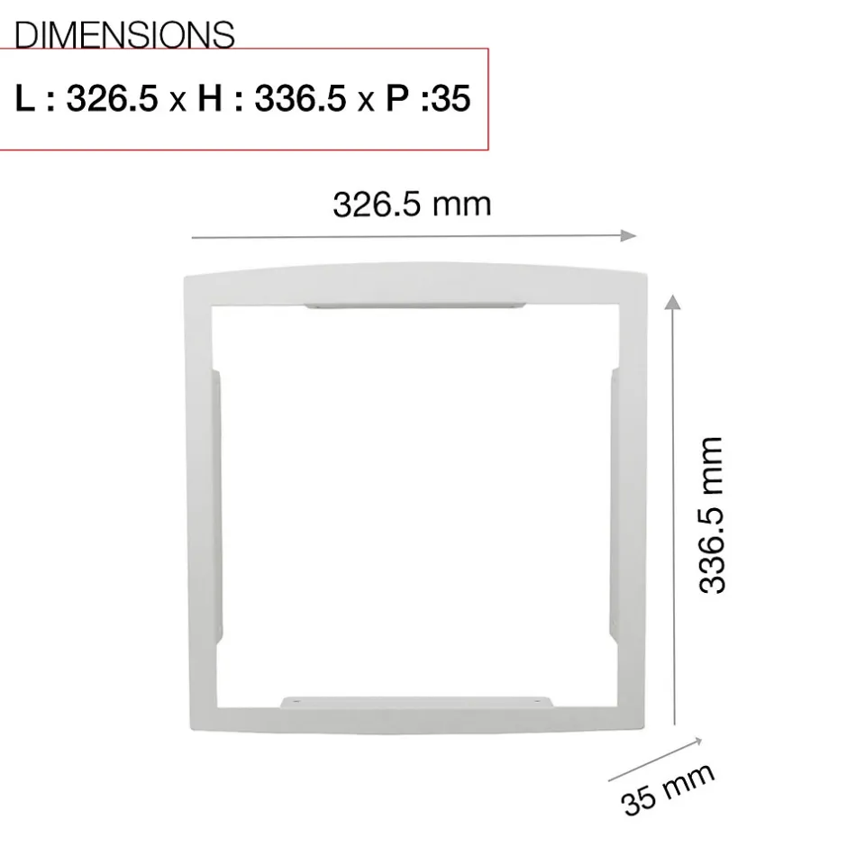Cadre d'encastrement Blanc 9010M-Renz New