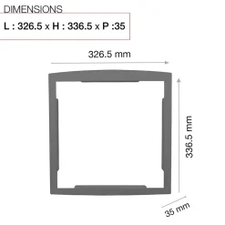 Cadre d'encastrement Gris perle 7037M^Renz Best
