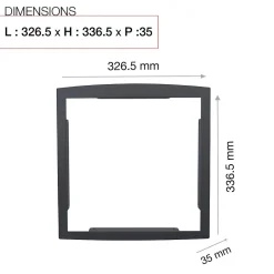 Cadre d'encastrement Gris anthracite 7016M-Renz Clearance