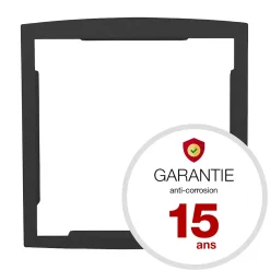 Cadre d'encastrement Noir Sablé RAL 2100 MS-Renz Discount