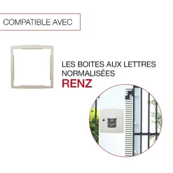 Cadre d'encastrement Ton Pierre aspect sablé RAL 1013 S-Renz Online