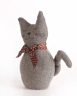 Cale porte chat Rei tissu ⌀10,5x H.25,5 cm- Hot