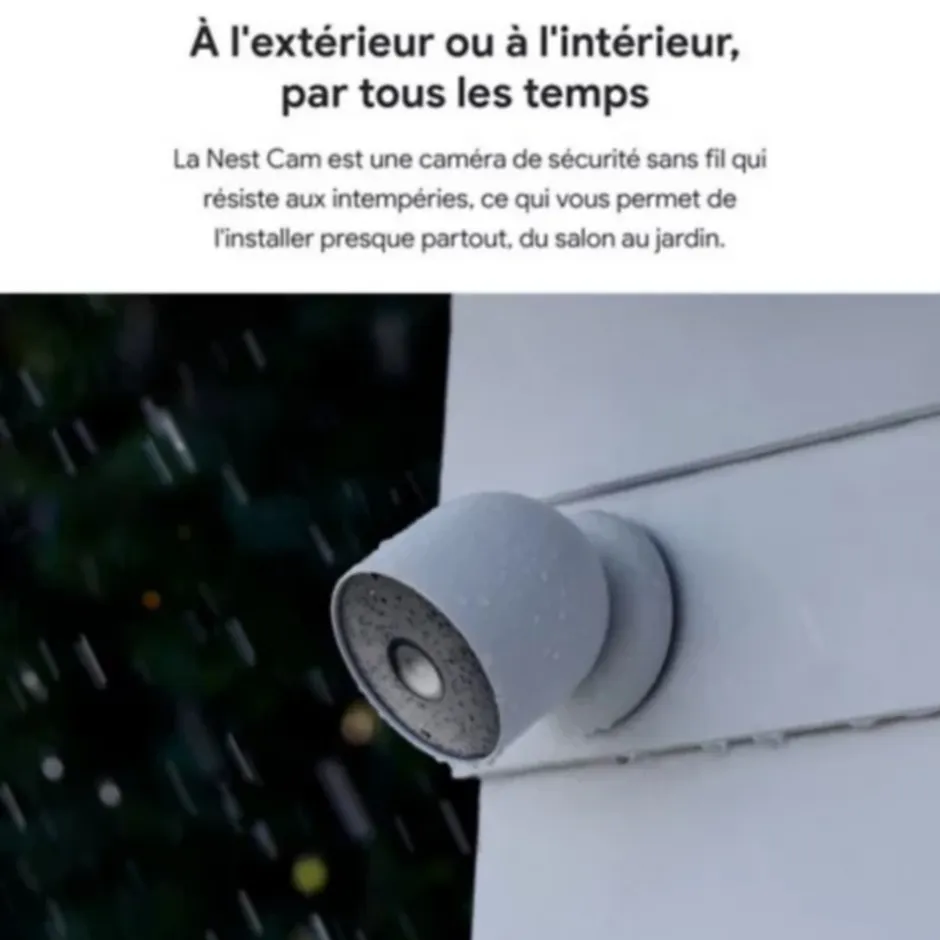 Caméra de sécurité Cam intérieure/extérieure connectée sur batterie^Google Nest Hot