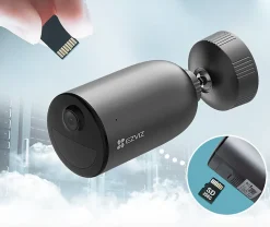 Caméra de surveillance extérieure connectée EB3 2K 3MP sur batterie^Ezviz New