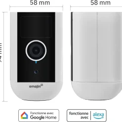 Caméra de surveillance extérieure sans fil avec batterie, Omajin by^Netatmo