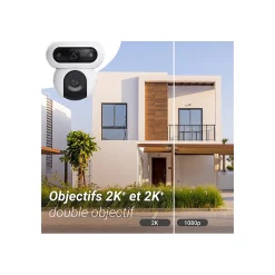 Caméra de surveillance exterieure motorisee double optique H90 2K-Ezviz Sale
