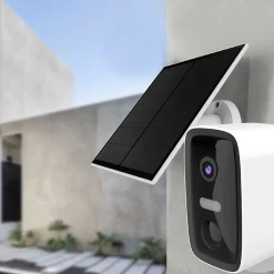 Caméra de vidéosurveillance sans fil extérieure panneau solaire-Chacon