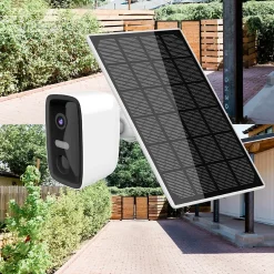 Caméra de vidéosurveillance sans fil extérieure panneau solaire-Chacon