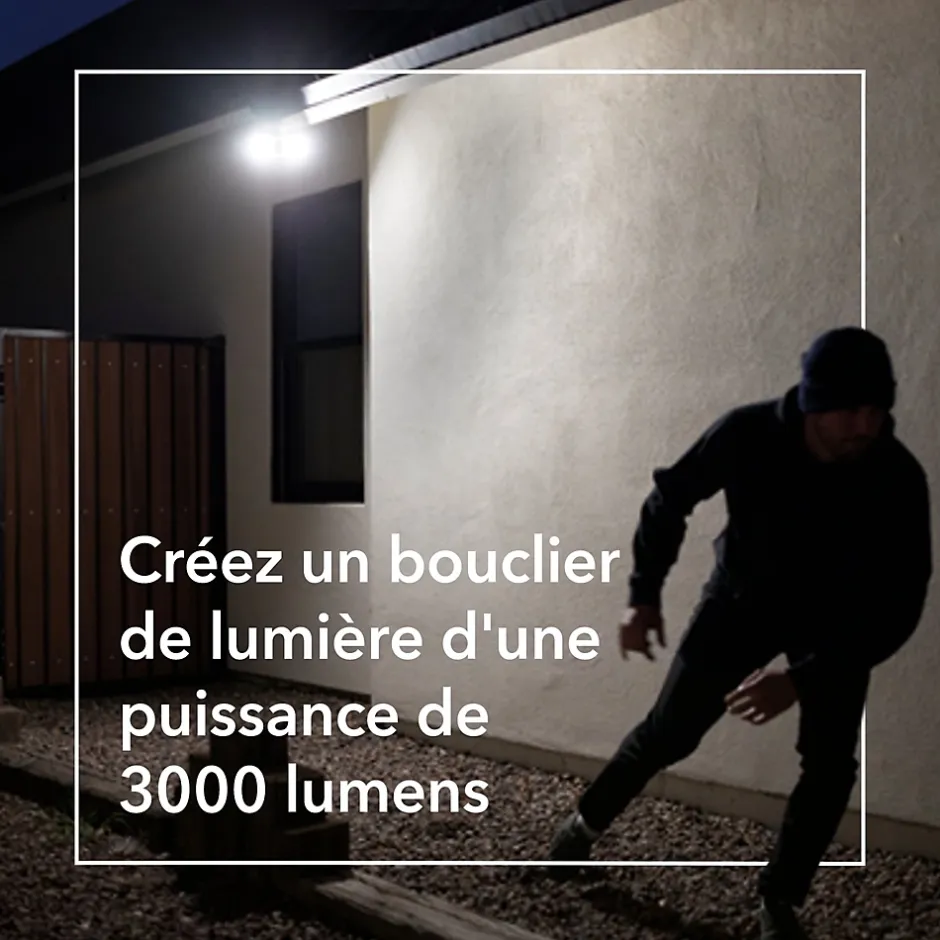 Caméra de vidéosurveillance sans fil Floodlight Pro3 2K blanche-Arlo Online