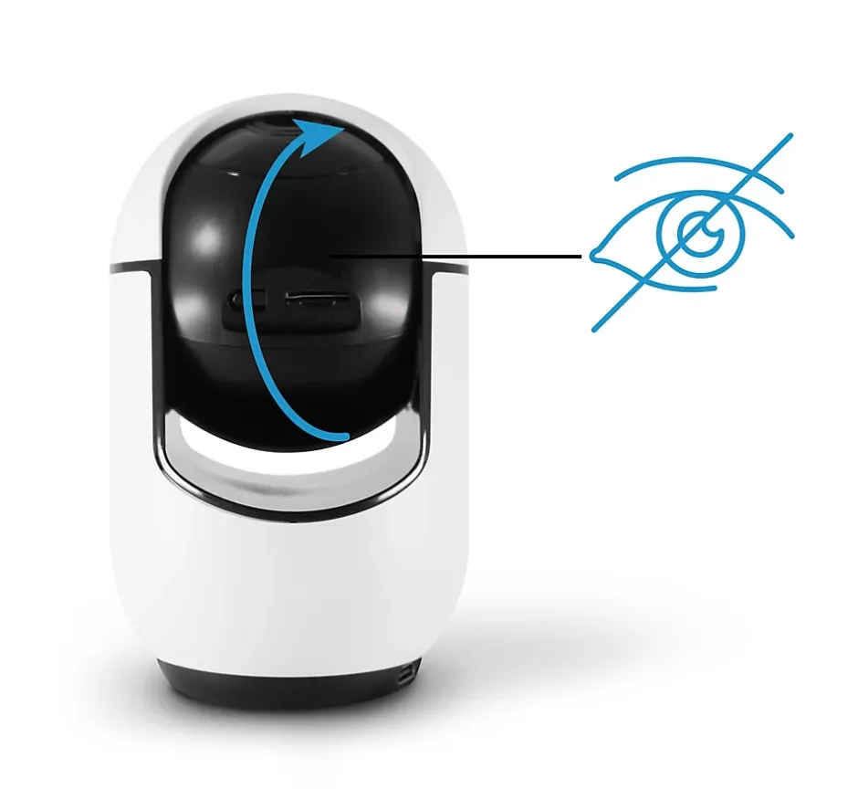 Caméra IP intérieure motorisée HomeCam Prim 2,5 K - - 127158-Avidsen Clearance