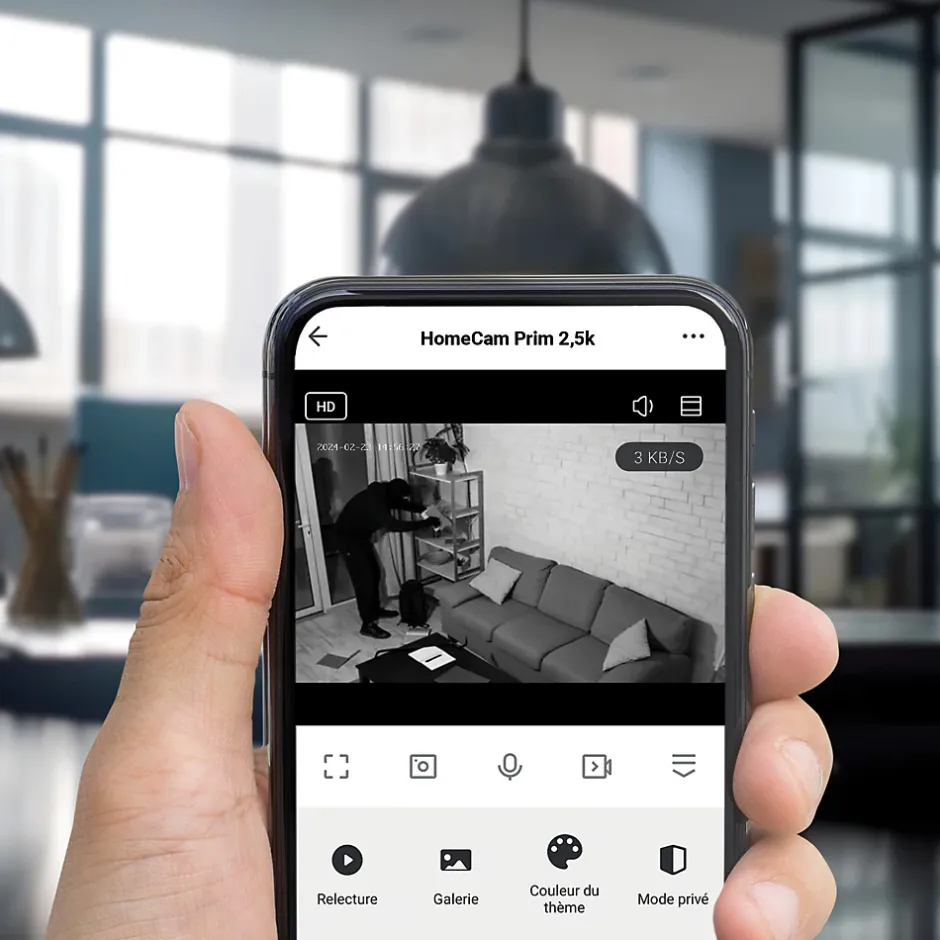 Caméra IP intérieure motorisée HomeCam Prim 2,5 K - - 127158-Avidsen Clearance