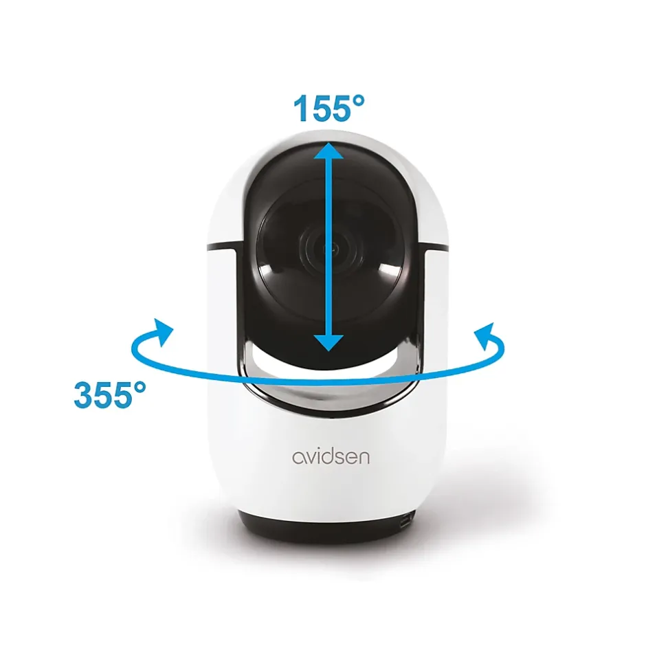 Caméra IP intérieure motorisée HomeCam Prim 2,5 K - - 127158-Avidsen Clearance