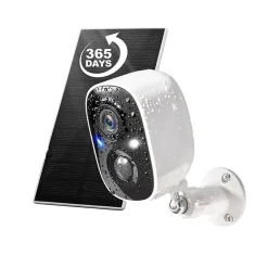 Caméra WIFI autonome extérieure IP65 à détection avec panneau solaire^Lifebox