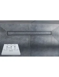 Caniveau de douche BOARD FRAMELESS 120x120 cm-Acier inoxydable--55 --Acier inoxydable-Karag New