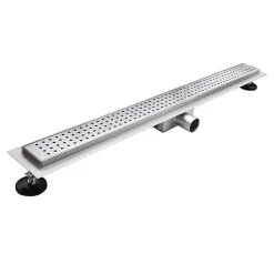 Caniveau de douche HOXY motif en pointillé L.50 cm anti-odeurs, filtre, drainage performant -^Saniverre Clearance