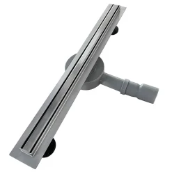 Caniveau de douche italienne étroit TIKA L.70 cm acier inoxydable avec siphon 360, drainage 36l/min-Saniverre Outlet