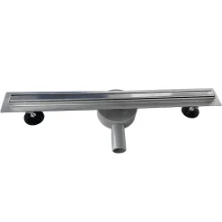 Caniveau de douche italienne étroit TIKA L.70 cm acier inoxydable avec siphon 360, drainage 36l/min-Saniverre Outlet