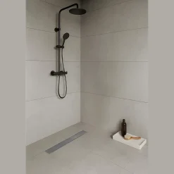 Caniveau de douche Italienne DALA inox L.60 cm anti-odeurs + filtre, drainage performant -^Saniverre