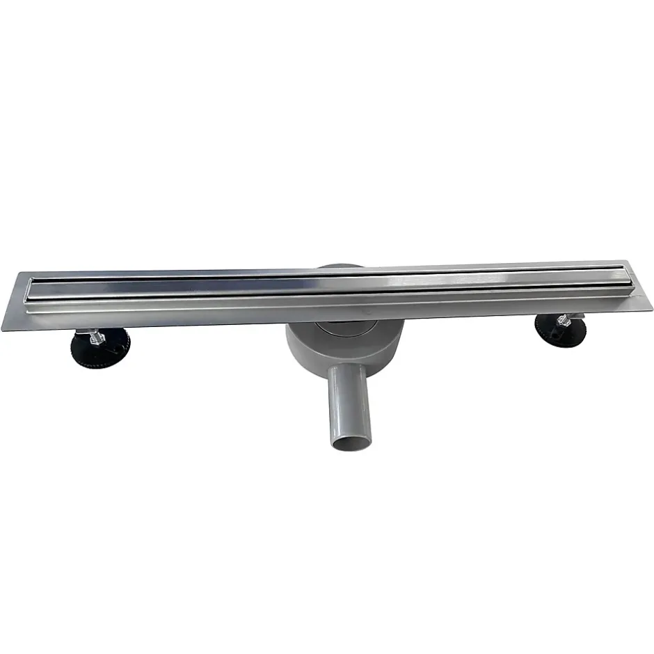 Caniveau de douche italienne étroit TIKA L.90 cm acier inoxydable avec siphon 360, drainage 36l/min^Saniverre