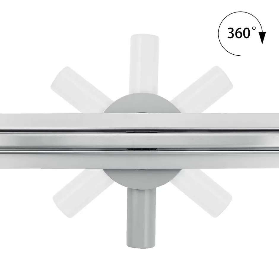 Caniveau de douche italienne étroit TIKA L.90 cm acier inoxydable avec siphon 360, drainage 36l/min^Saniverre