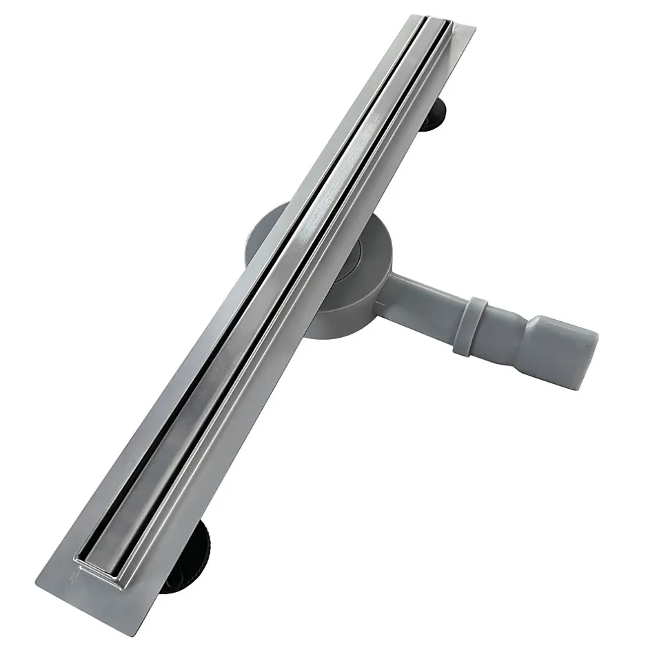 Caniveau de douche italienne étroit TIKA L.90 cm acier inoxydable avec siphon 360, drainage 36l/min^Saniverre