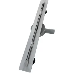 Caniveau de douche italienne slim DEKI L.80 cm acier inoxydable avec siphon 360, drainage performant^Saniverre New