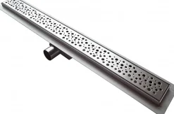 Caniveau de douche italienne réglable acier inoxydable avec Siphon et filtre - 70cm-Bernstein