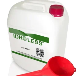 Capirsec Imperméabilisant Capillaire 10 litres + 1 canule - Liquide injectable qui empêche la remontée d'humidité dans les murs^Idroless Outlet