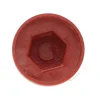 Capuchon plastique Vis Diamètre 6.3 Surplat 10 RAL8012 brun rouge - 30 pièces-Vis Express Hot