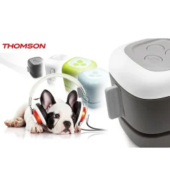 Carillon Bleu Sonnette porte MP3 16 GB et Flash portée Sans Fil 300m-Thomson New