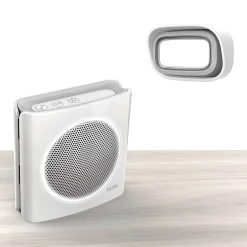 Carillon sans fil à piles personnalisable portée 200m. six sonneries diBi Flash coloris blanc - - 081735-Extel Hot