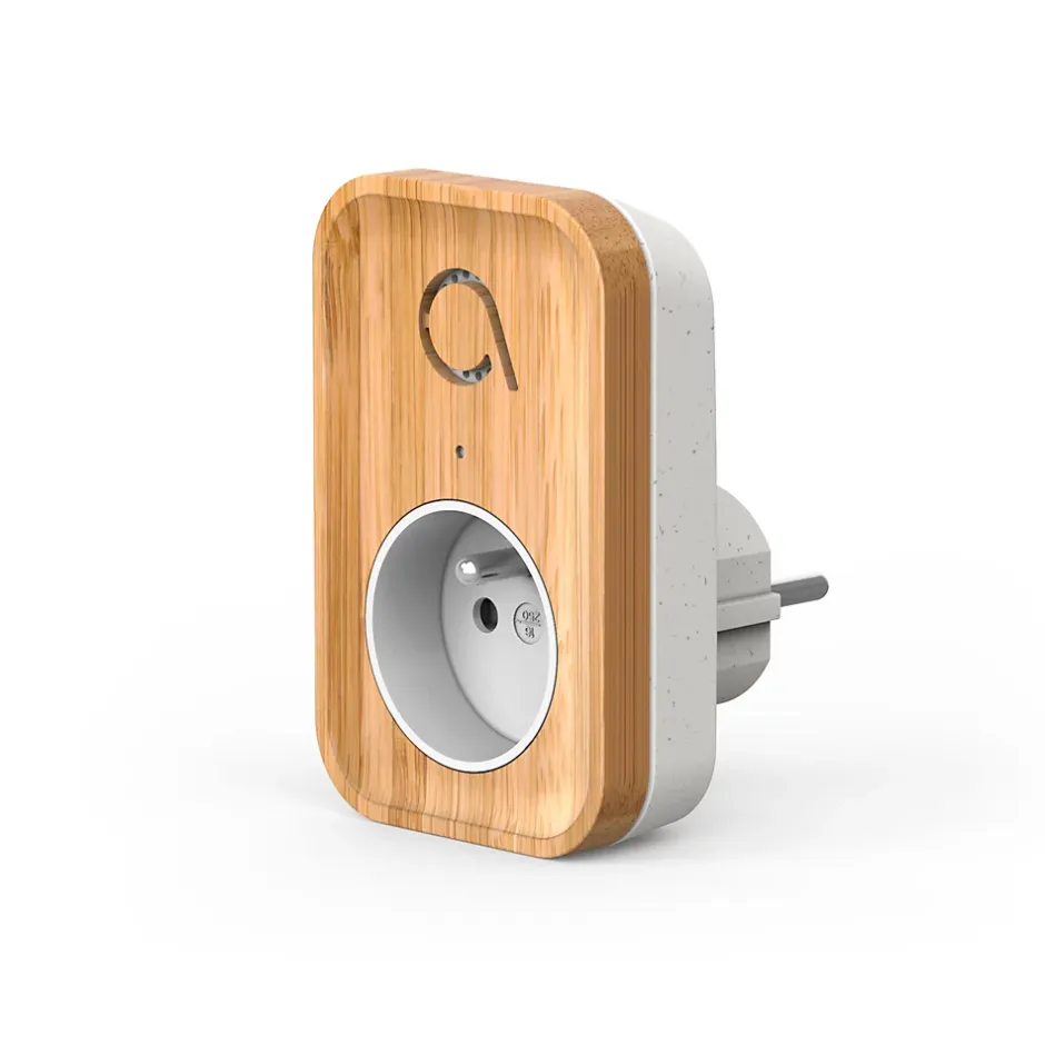 Carillon sans fil sans pile branchement sur prise 230 V technologie Kinétic Bamboo Plug - - 102513^Avidsen New