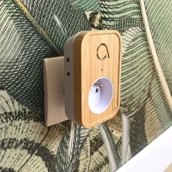 Carillon sans fil sans pile branchement sur prise 230 V technologie Kinétic Bamboo Plug - - 102513^Avidsen New