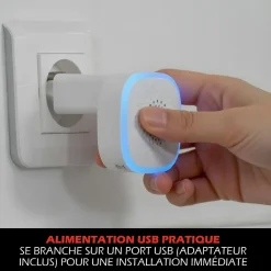 Carillon USB avec Flash LED Multi couleur et bouton de sonnette sur piles^Kyf Sale