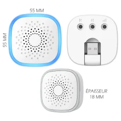 Carillon USB avec Flash LED Multi couleur et bouton de sonnette sur piles^Kyf Sale