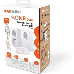 Carillons - - SONE DUO - Sans fil et sans pile - Lot de 2 - Portée 150+50 metres - Auto-alimenté^SCS Sentinel Hot