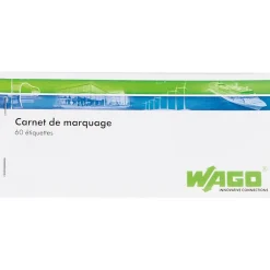 Carnet de marquage de câble - 60 étiquettes auto-protégées^Wago Online