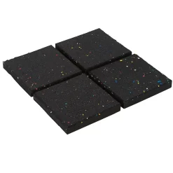 Carré mousse 10 x 10 x 1,5 cm x4, noir^Diall Discount