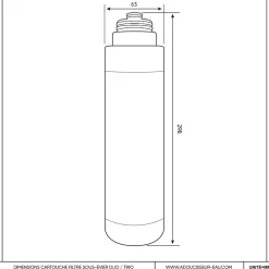 Cartouche Filtre Charbon Actif Argent Ft88 Pour Filtre Sous évier Duo Et Trio Uf^Toodo Outlet